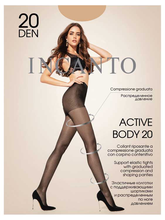 Колготки Incanto Active Body 20 den melon, размер 2