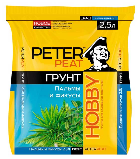 PETER PEAT | Грунт для пальм и фикусов Peter Peat Хобби, 2,5 л