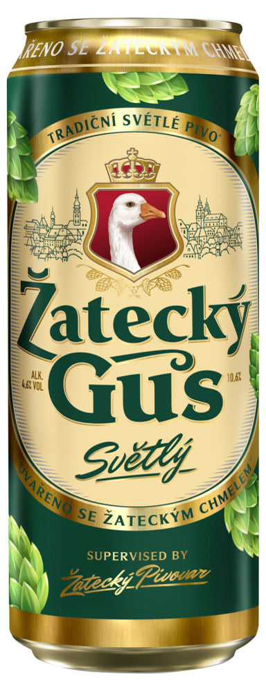 Zatecky Gus | Пиво Zatecky Gus светлое фильтрованное 4,6%, 450 мл