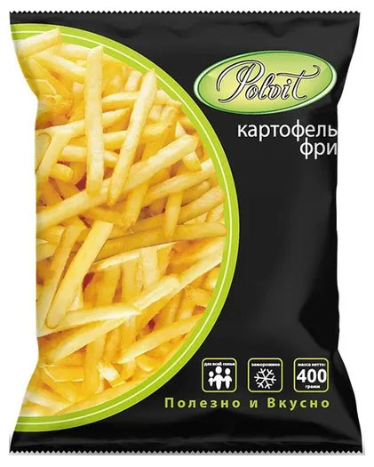 Картофель фри Polvit быстрозамороженный, 400 г