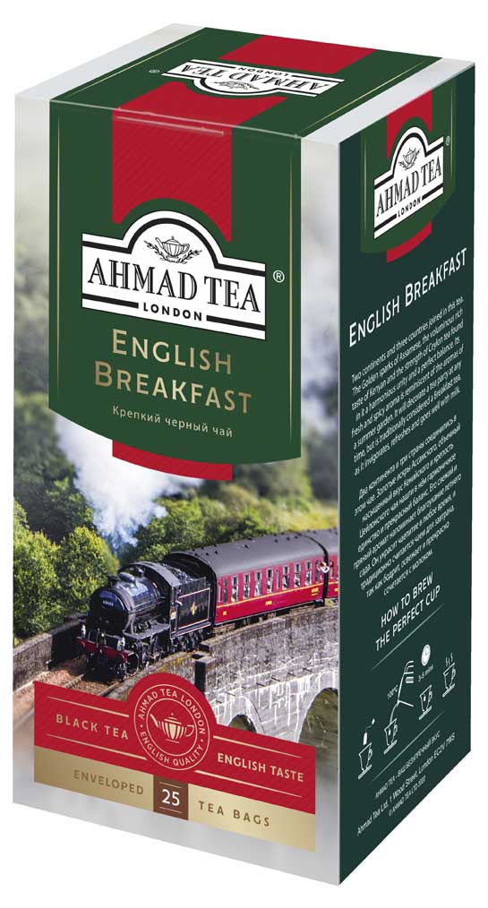 Ahmad Tea | Чай черный Ahmad Tea English Breakfast в пакетиках, 25х2 г