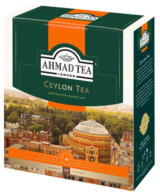 Ahmad Tea | Чай черный Ahmad Tea Цейлонский в пакетиках, 100х2 г