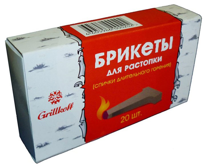 Grillkoff | Брикеты для растопки Grillkoff, 20 шт