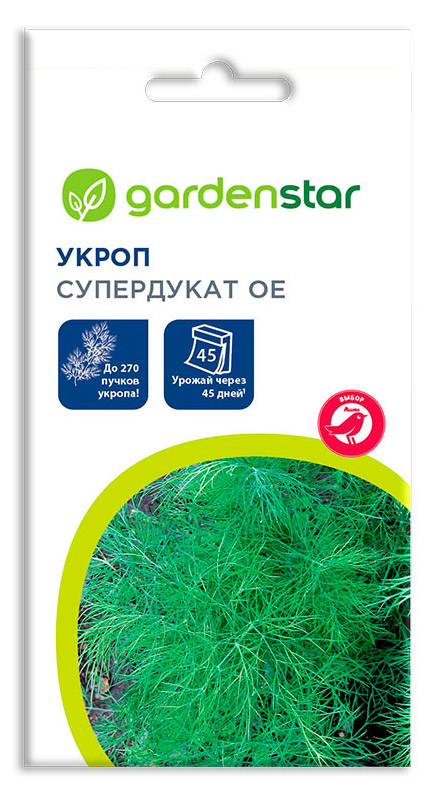 

Семена Укроп Garden Star Супердукат, 2 г