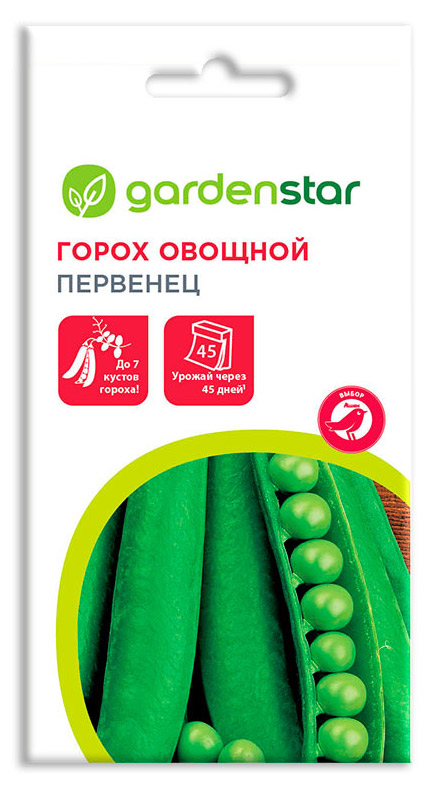 

Семена Горох овощной Garden Star Первенец, 5 г