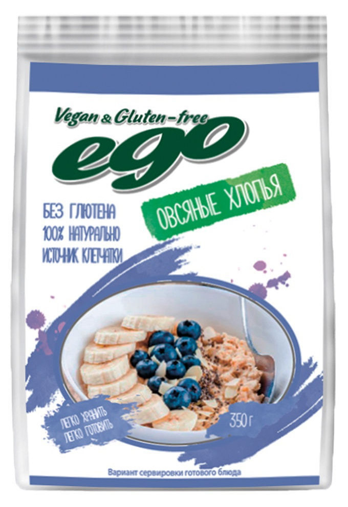 Ego | Хлопья овсяные Ego без глютена, 350 г