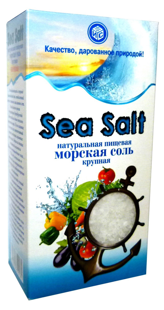 Соль морская Sea Salt крупная, 600 г