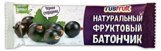 Батончик фруктовый RusFruit черная смородина, 30 г