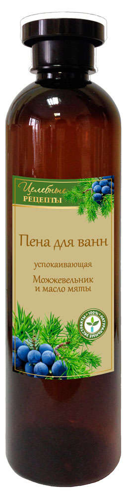 Пена для ванны «Целебные рецепты» Можжевельник и масло мяты, 600 мл