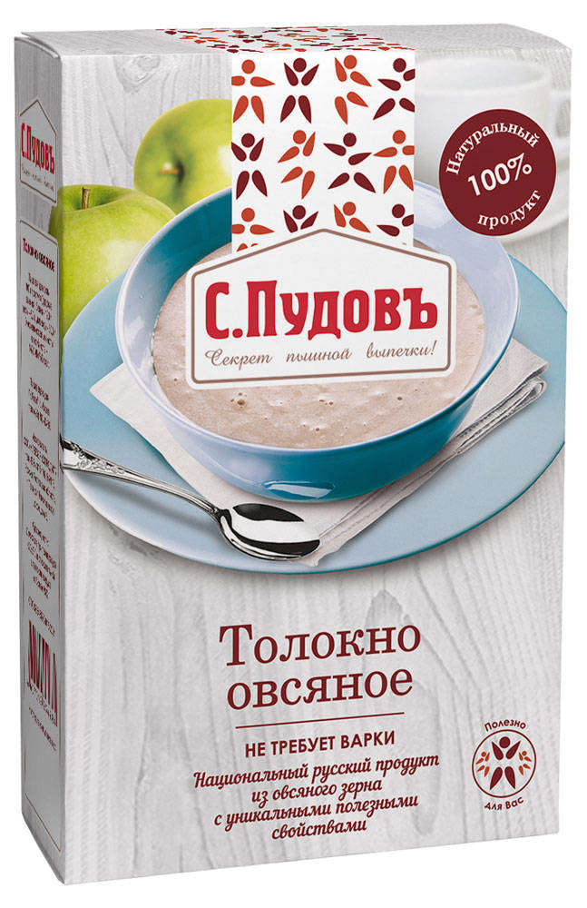 Толокно овсяное «С.Пудовъ», 400 г