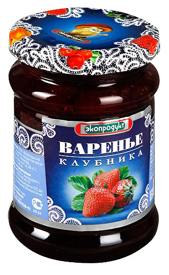 Варенье «ЭкоПродукт» Вологодское клубничное, 325 г