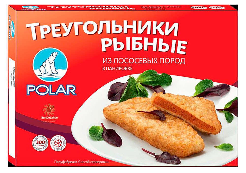 Треугольники рыбные Polar из лососевых пород, 300 г