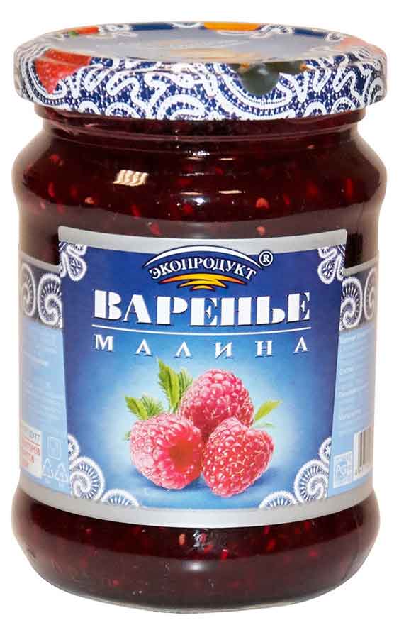 Варенье «ЭкоПродукт» малина, 325 г