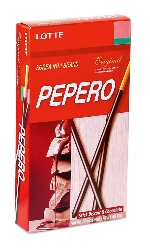 Соломка Lotte Pepero Original с шоколадом, 47 г