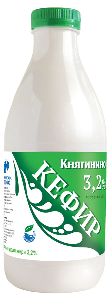 Кефир «Княгинино» 3,2% БЗМЖ, 930 г