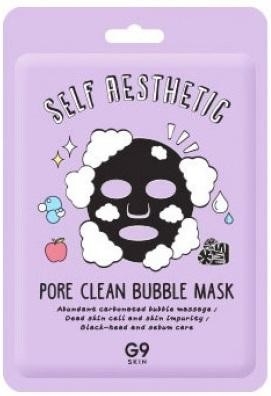 Маска для лица G9SKIN Self Aesthetic Pore clean Bubble Mask тканевая, 23 мл