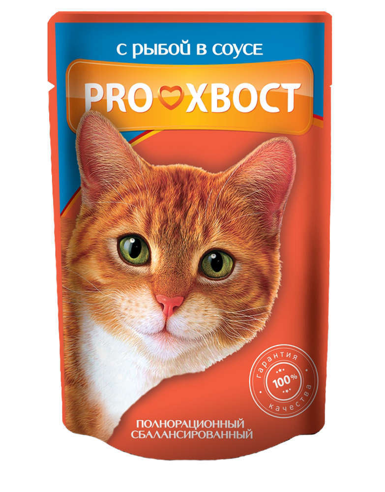 ProХвост | Консервированный корм для кошек ProХвост рыба, 85 г