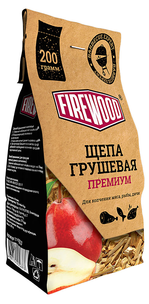 Firewood | Щепа для копчения FireWood грушевая, 200 г