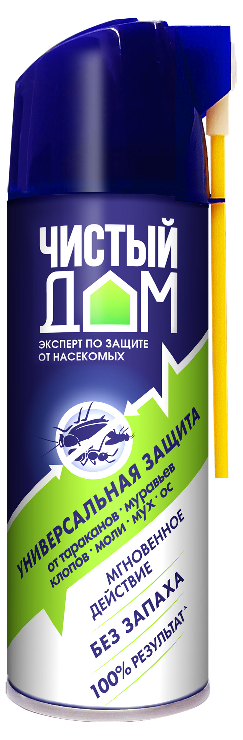 

Аэрозоль от насекомых Чистый дом Super универсальный без запаха, 400 мл