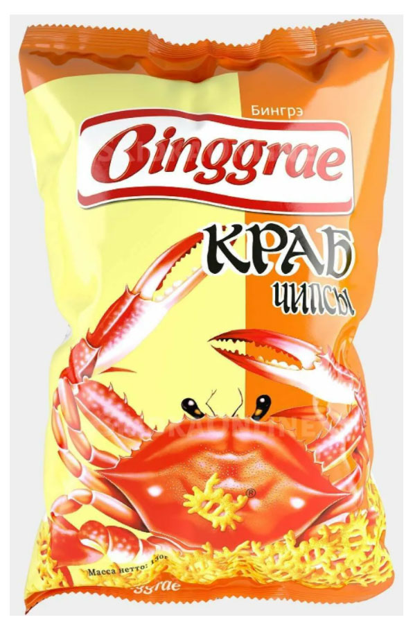 Binggrae | Чипсы Binggrae с крабом, 130 г