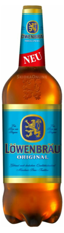 Пиво Lowenbrau Original светлое фильтрованное 5,4%, 1,3 л