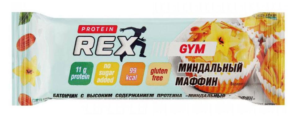 

Батончик протеиновый Protein Rex Low Carb Миндальный маффин, 35 г