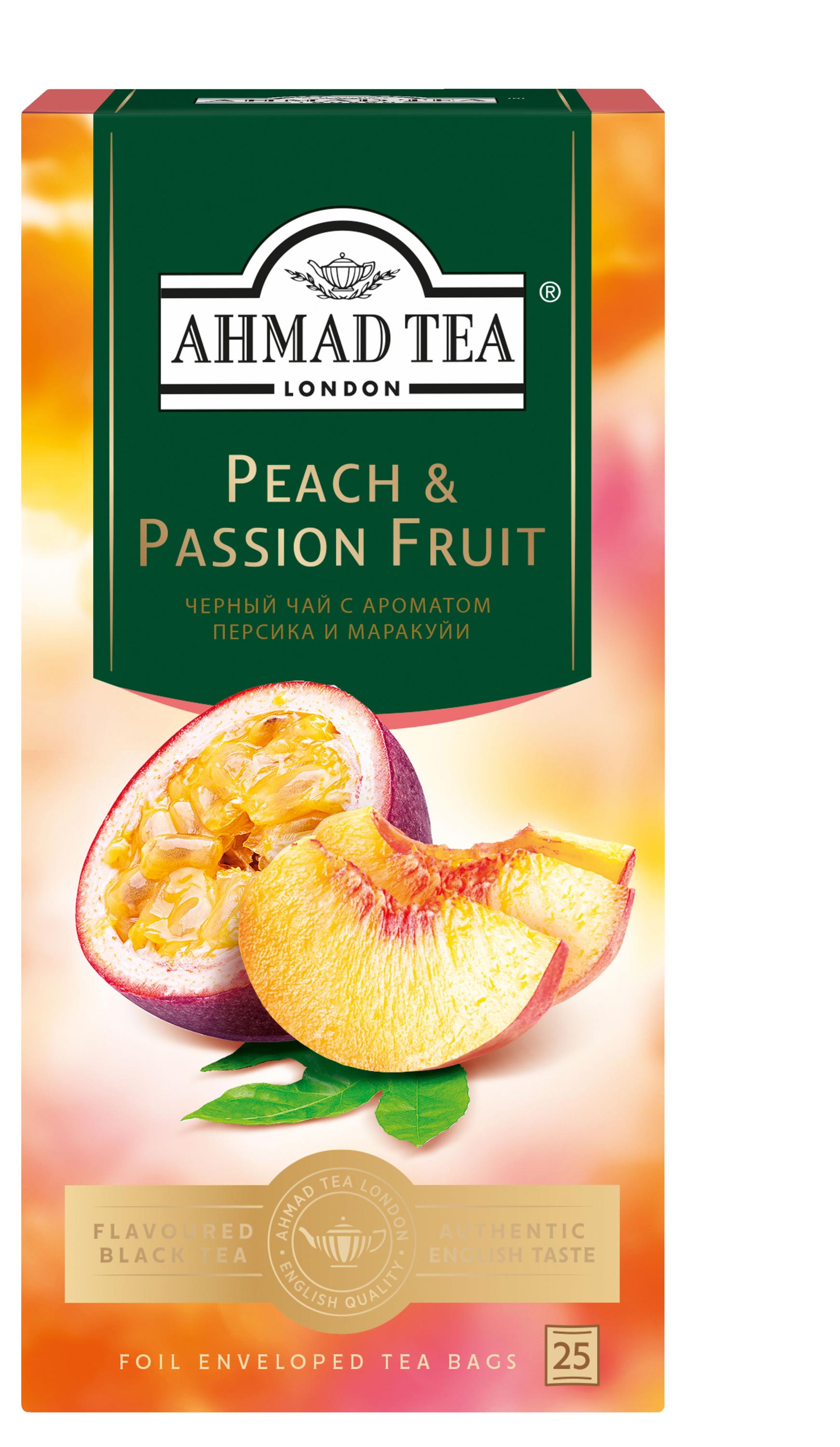 Ahmad Tea | Чай черный Ahmad Tea Персик-Маракуйя, 25x1,5 г