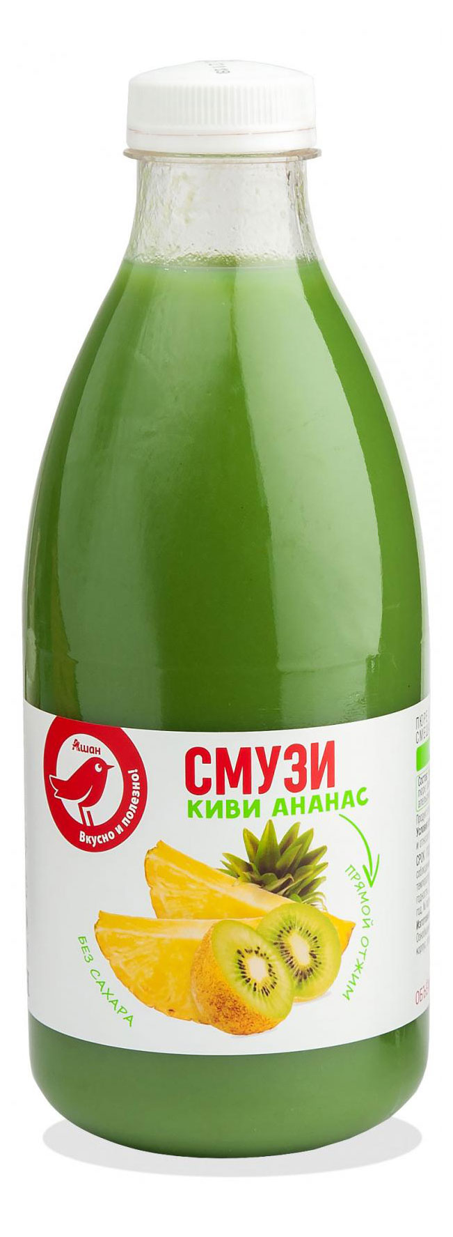 Смузи Киви-Ананас АШАН Красная птица,1 л