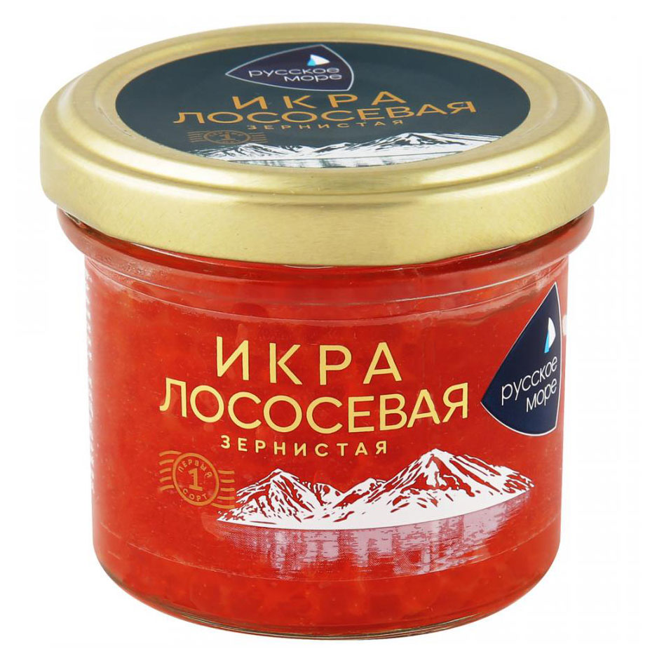 

Икра лососевая Русское море зернистая, 95 г