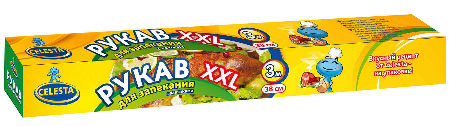 Рукав для запекания XXL Celesta 38 см, 3 м