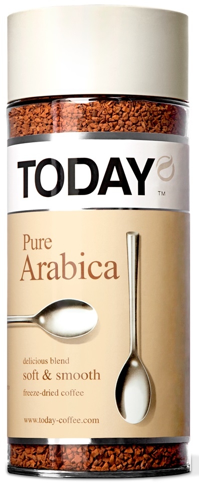 Кофе растворимый TODAY Pure Arabica, 95 г