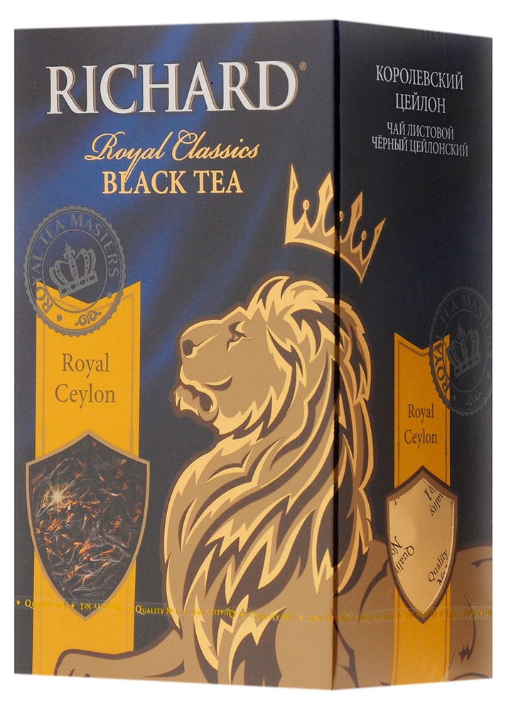 RICHARD | Чай черный Richard Royal Ceylon цейлонский листовой, 90 г