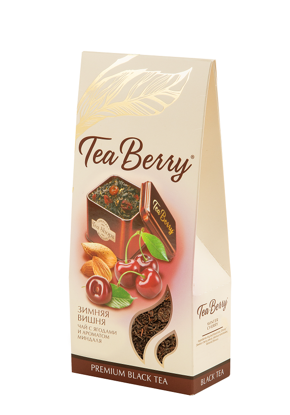 Tea Berry | Чай черный Tea Berry Зимняя вишня листовой, 100 г