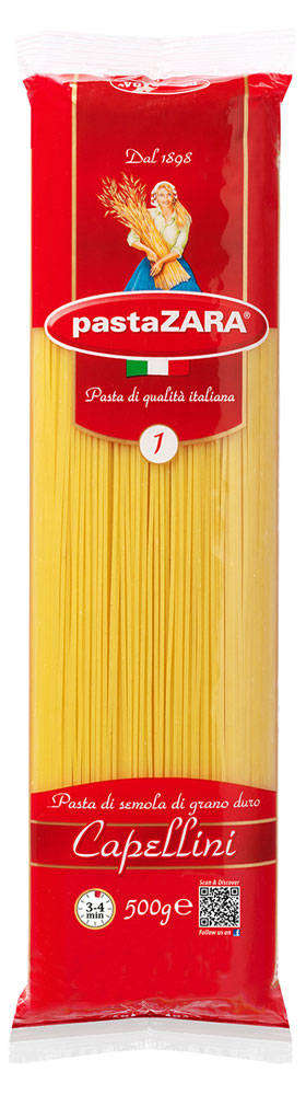 Pasta Zara | Спагетти Pasta Zara №1 Capellini, 500 г