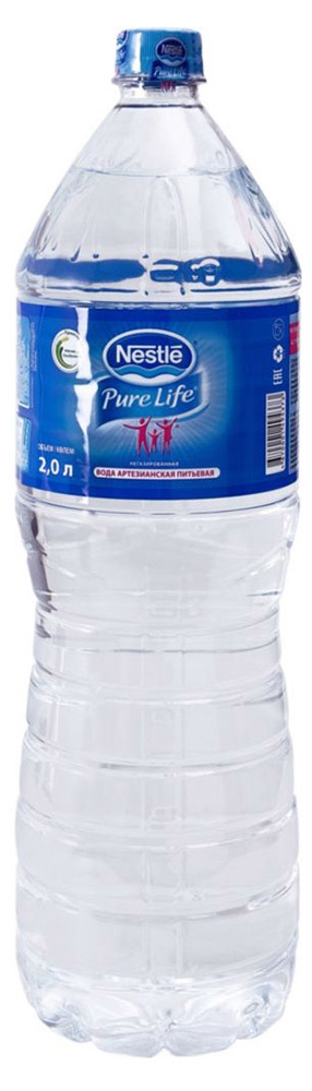 Вода питьевая Nestle Pure Life артезианская негазированная, 2 л