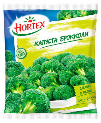 Капуста брокколи Hortex замороженные, 400 г