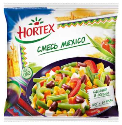 HORTEX | Смесь овощная Hortex MEXIKO замороженная, 400 г