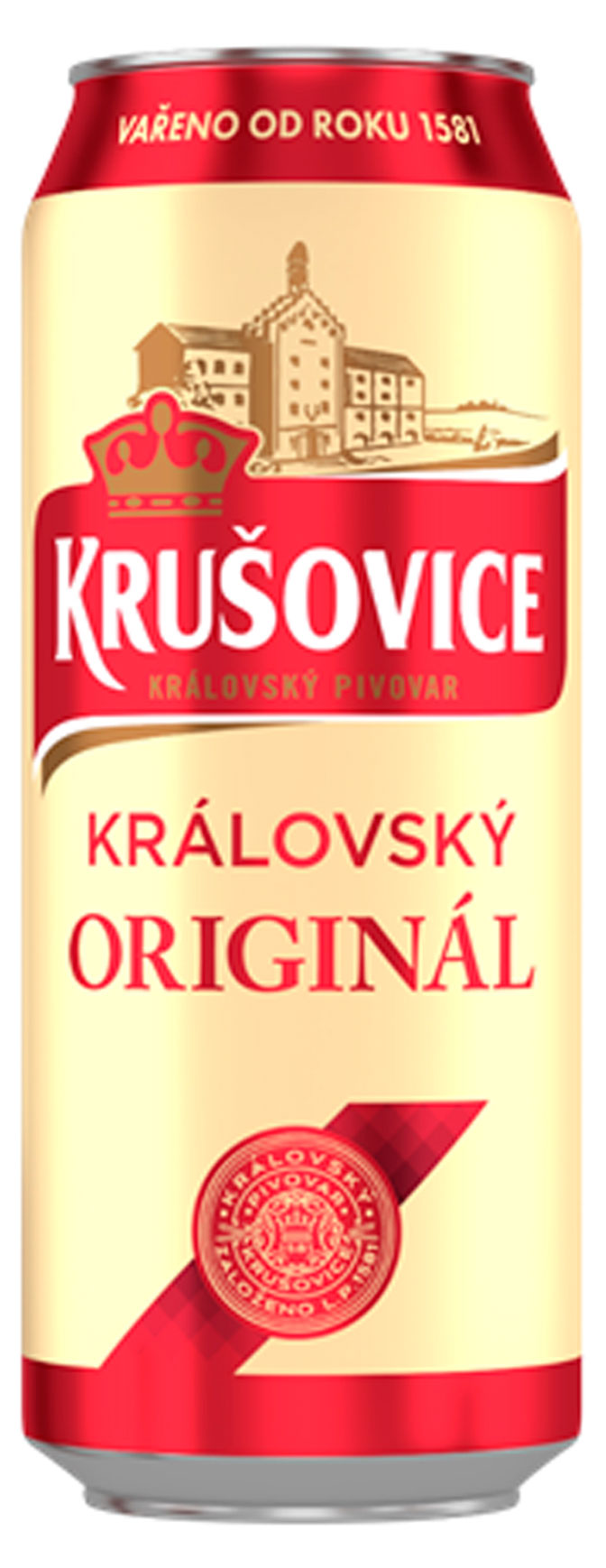 Пиво Krusovice Kralovska 10 светлое фильтрованное 4,2%, 500 мл