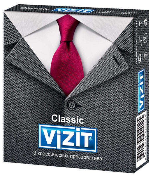 Презервативы Vizit Classic классические, 3 шт