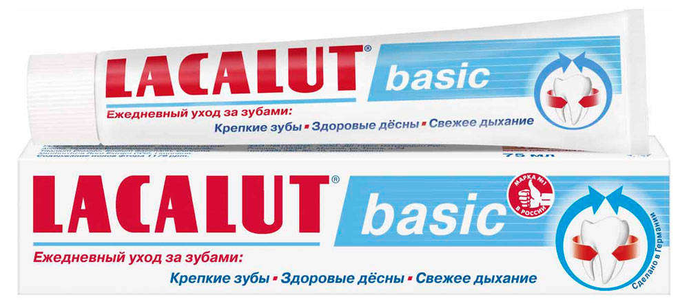 Зубная паста Lacalut Basic, 75 мл