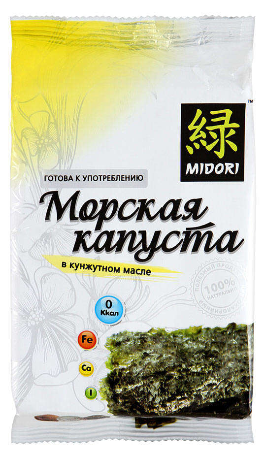 Морская капуста MIDORI в кунжутном масле, 5 г