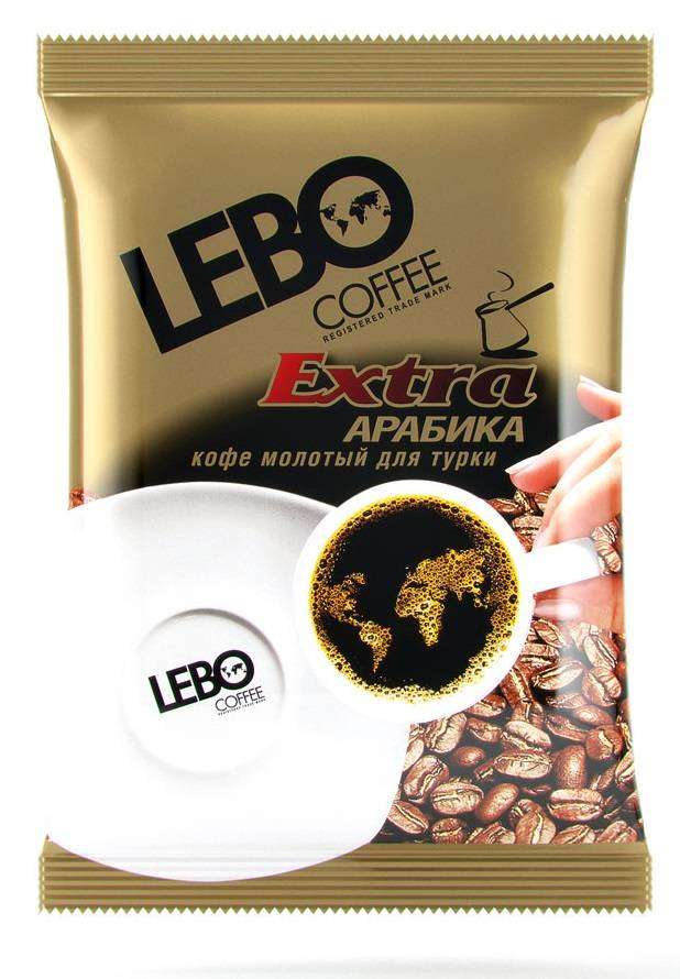 Lebo | Кофе молотый Lebo Extra Арабика для турки, 100 г