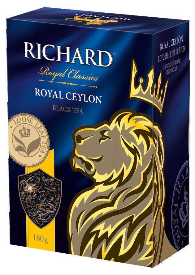 RICHARD | Чай черный Richard Royal Ceylon листовой, 180 г