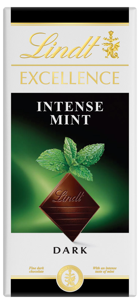 Шоколад Lindt Excellence темный со вкусом мяты, 100 г