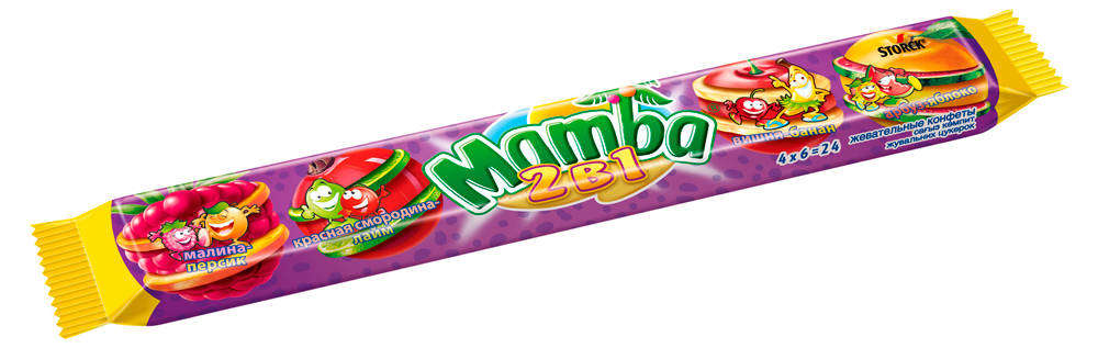 Конфеты жевательные Mamba 2в1, 79,5 г