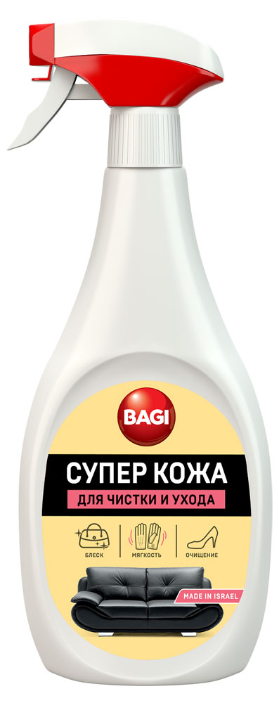 Средство для чистки и ухода за кожей Bagi Супер кожа, 400 мл