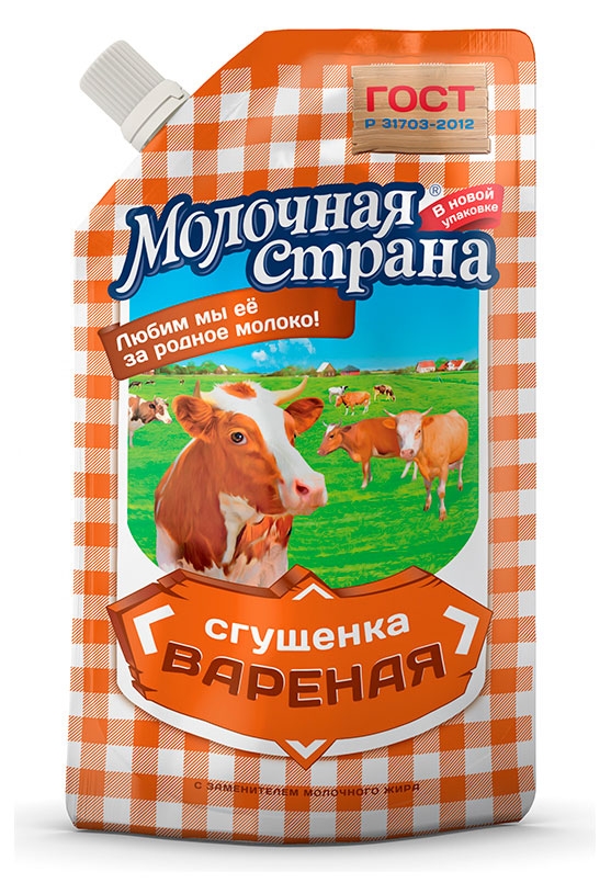 Молочная страна | Продукт сгущенный «Молочная Страна» молокосодержащий вареный ЗМЖ, 270 г