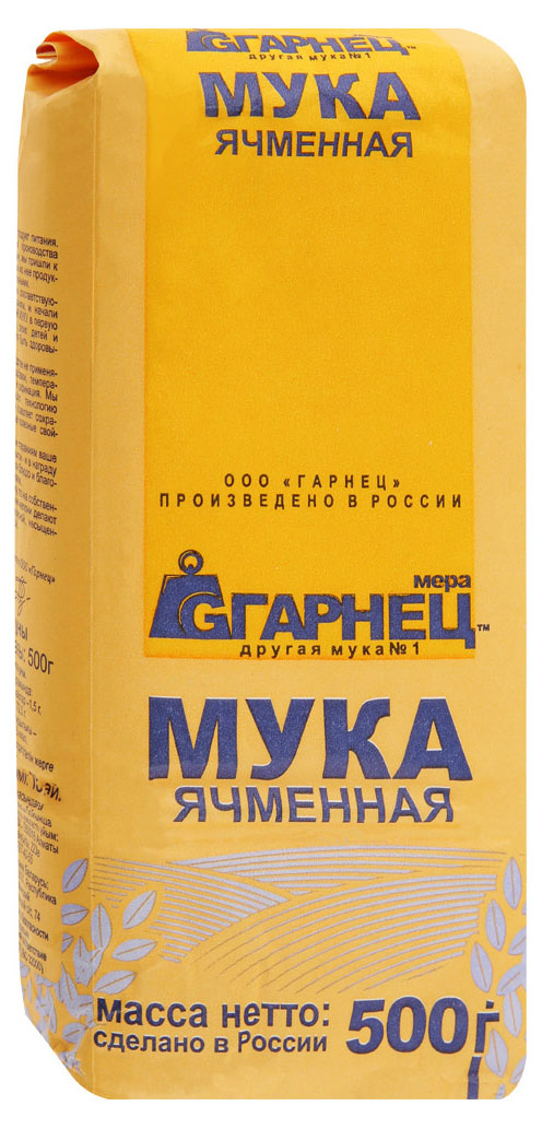 

Мука ячменная ГАРНЕЦ, 500 г