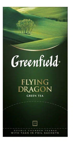 Greenfield | Чай зеленый Greenfield Flying Dragon в пакетиках, 25 шт