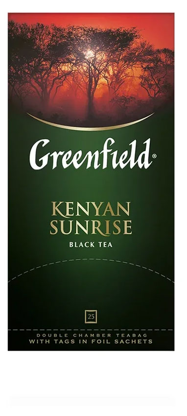 Чай черный Greenfield Kenyan Sunrise в пакетиках, 25 шт